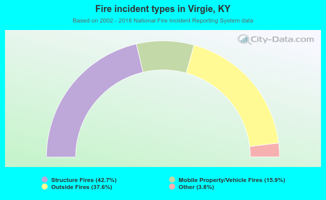 Fire incident types in Virgie, KY