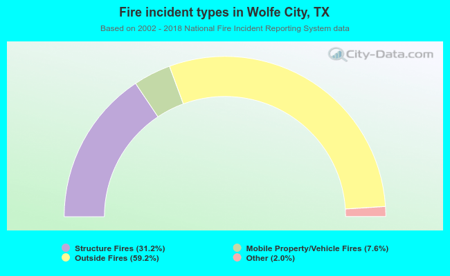 Fire incident types in Wolfe City, TX