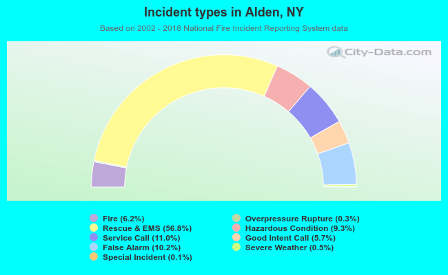 Incident types in Alden, NY