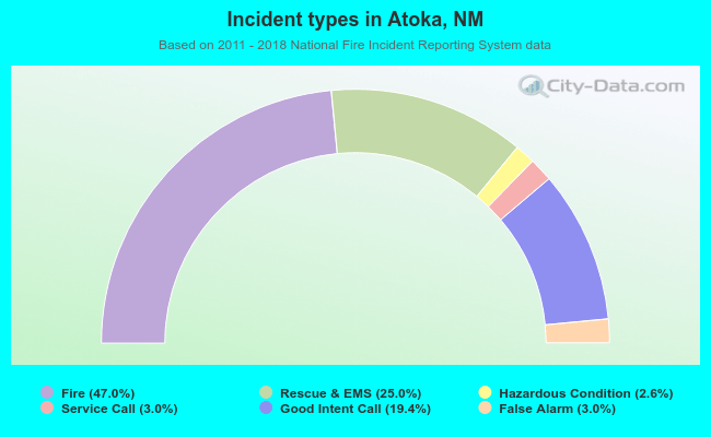 Incident types in Atoka, NM