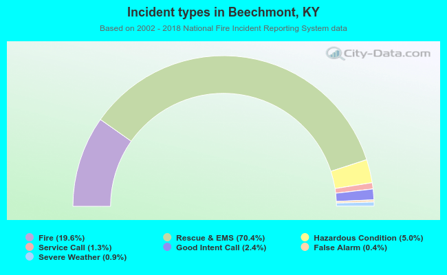 Incident types in Beechmont, KY