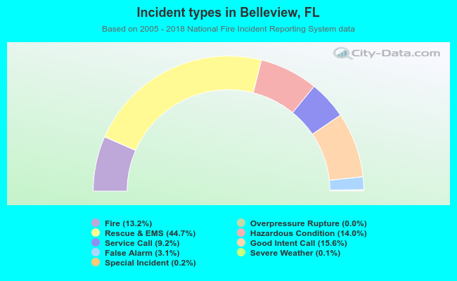 Incident types in Belleview, FL