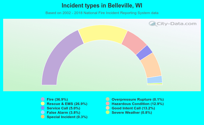 Incident types in Belleville, WI