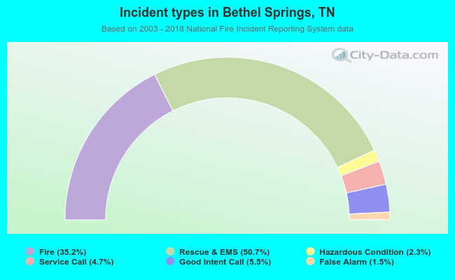 Incident types in Bethel Springs, TN