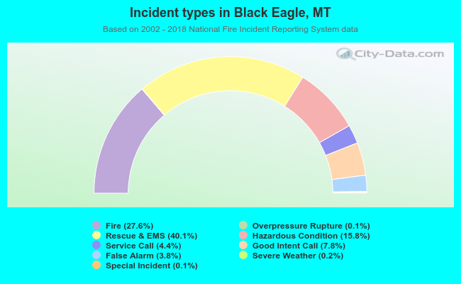 Incident types in Black Eagle, MT