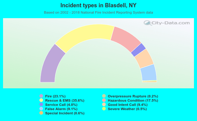 Incident types in Blasdell, NY