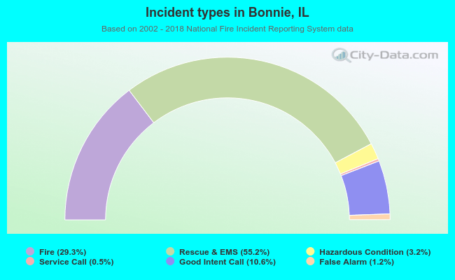 Incident types in Bonnie, IL