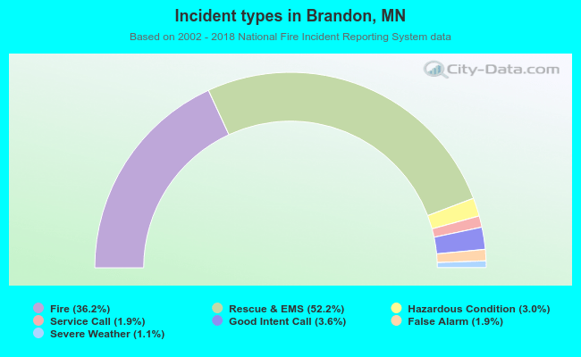 Incident types in Brandon, MN