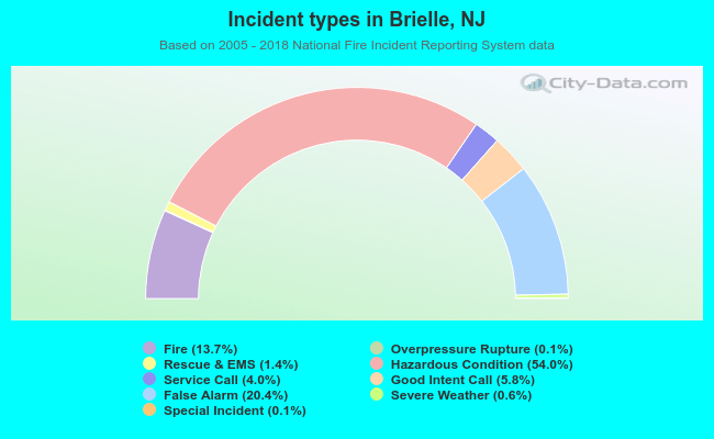 Incident types in Brielle, NJ