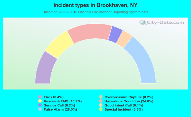 Incident types in Brookhaven, NY