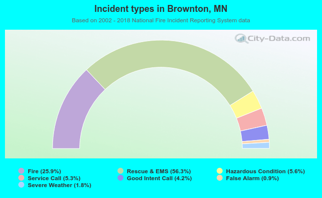 Incident types in Brownton, MN