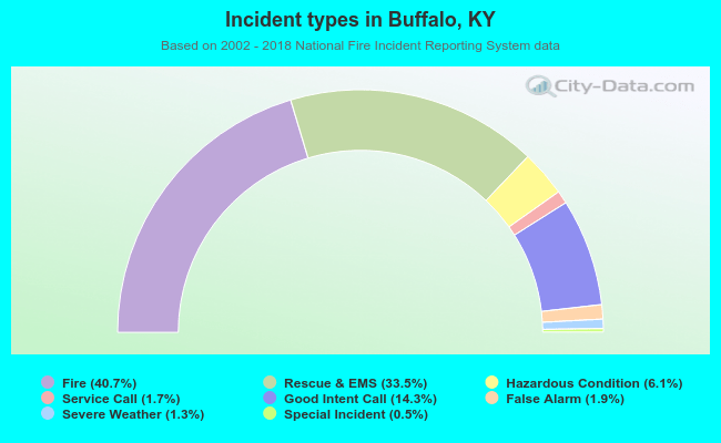 Incident types in Buffalo, KY