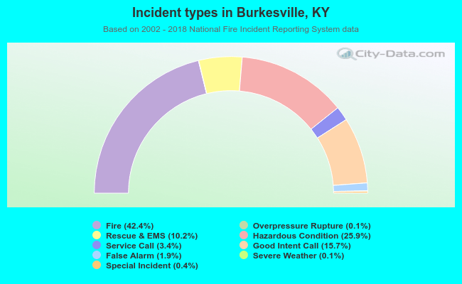 Incident types in Burkesville, KY