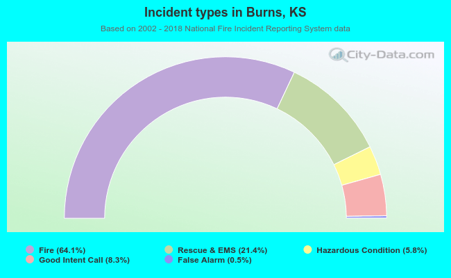 Incident types in Burns, KS