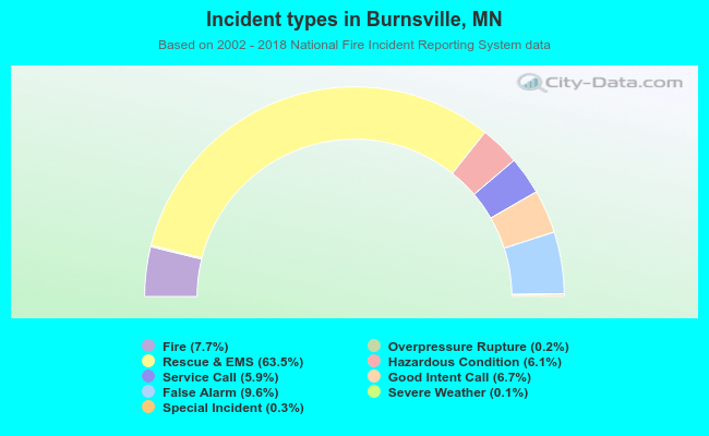 Incident types in Burnsville, MN