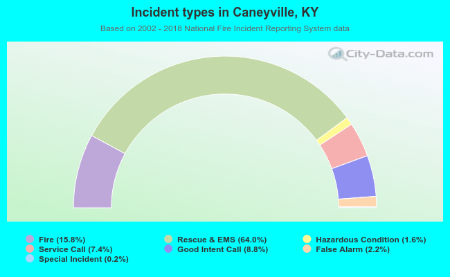 Incident types in Caneyville, KY