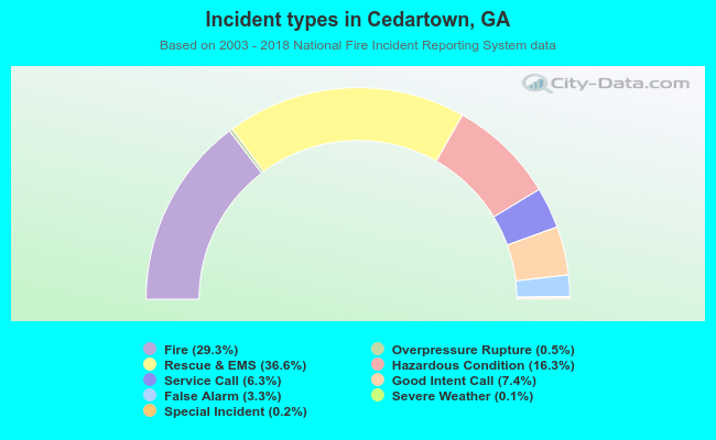 Incident types in Cedartown, GA