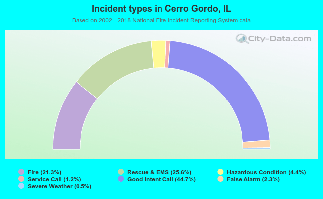 Incident types in Cerro Gordo, IL