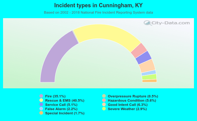 Incident types in Cunningham, KY