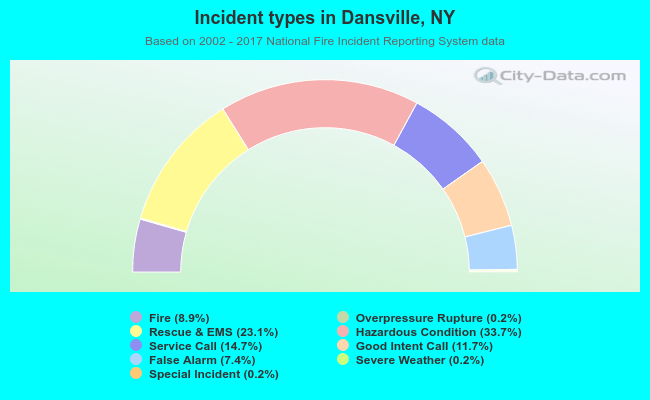 Incident types in Dansville, NY