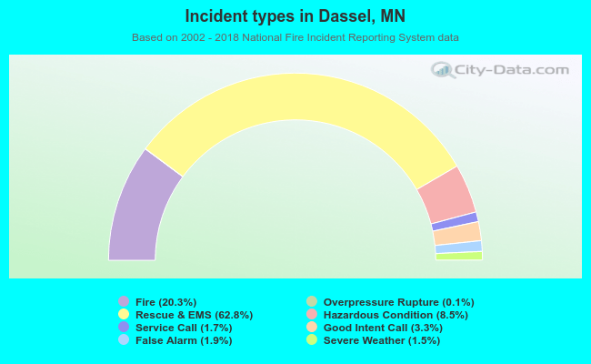 Incident types in Dassel, MN