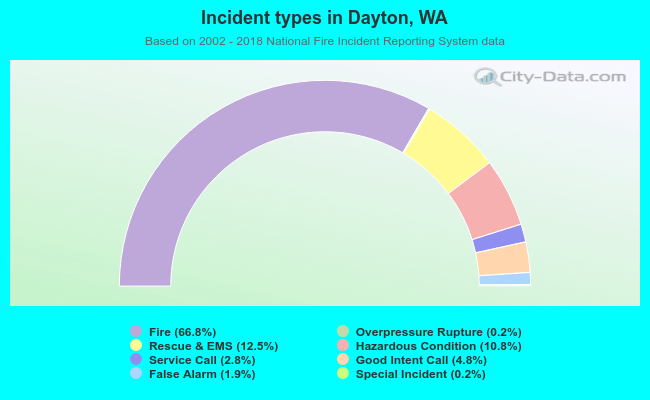 Incident types in Dayton, WA
