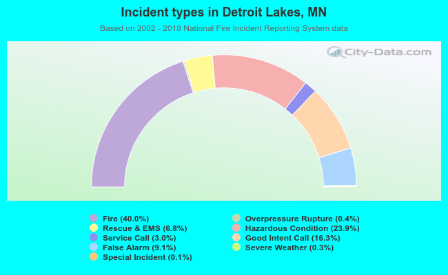 Incident types in Detroit Lakes, MN