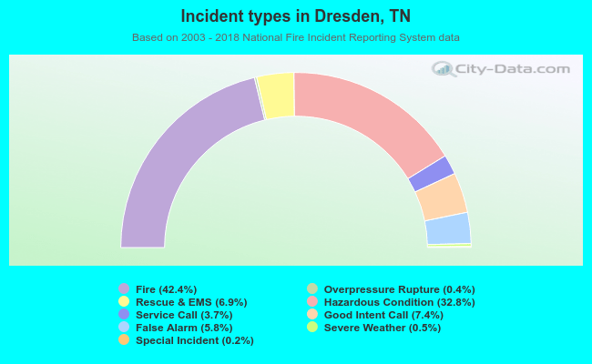 Incident types in Dresden, TN
