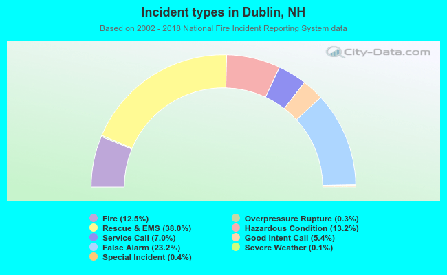 Incident types in Dublin, NH