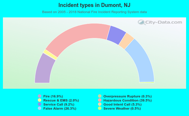 Incident types in Dumont, NJ