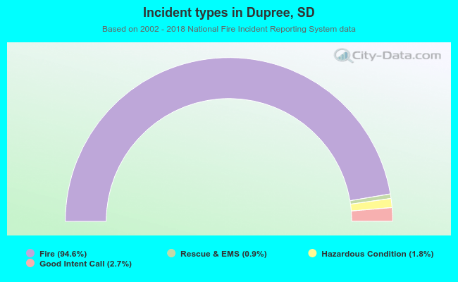 Incident types in Dupree, SD