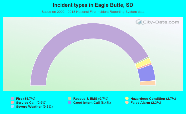 Incident types in Eagle Butte, SD