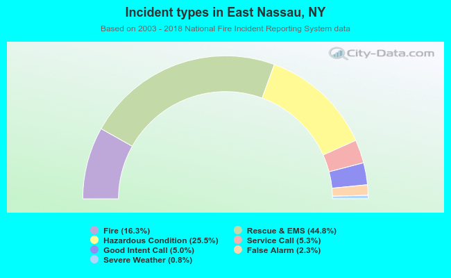 Incident types in East Nassau, NY