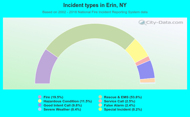 Incident types in Erin, NY