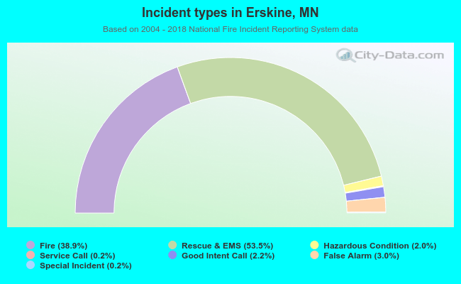 Incident types in Erskine, MN
