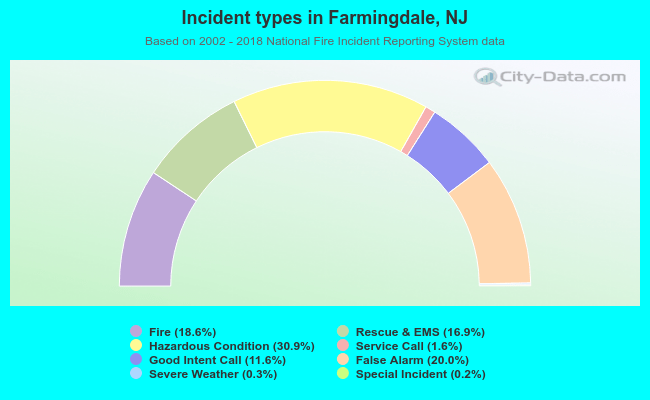 Incident types in Farmingdale, NJ
