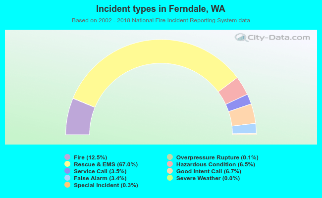 Incident types in Ferndale, WA