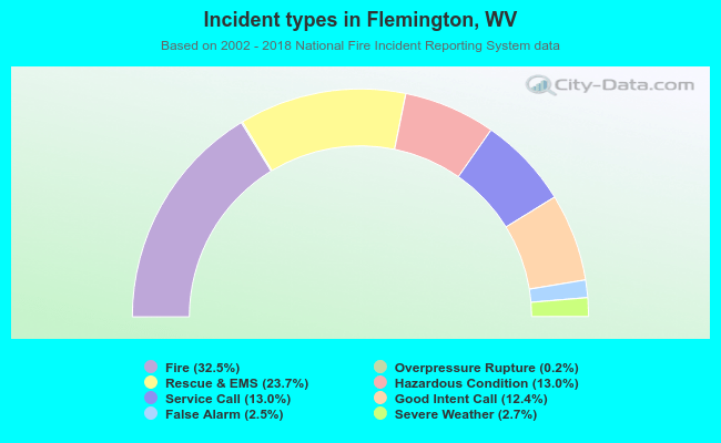 Incident types in Flemington, WV