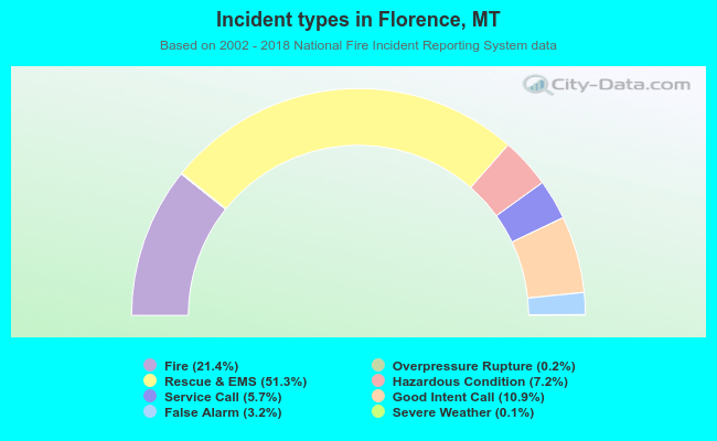 Incident types in Florence, MT