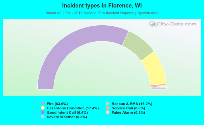 Incident types in Florence, WI
