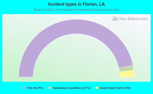 Incident types in Florien, LA