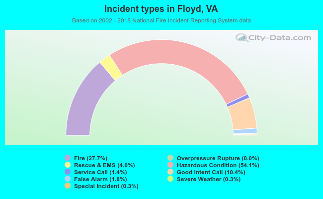 Incident types in Floyd, VA