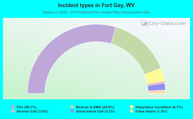 Incident types in Fort Gay, WV