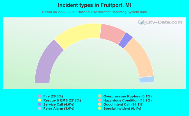 Incident types in Fruitport, MI