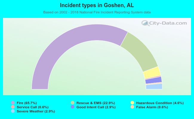 Incident types in Goshen, AL