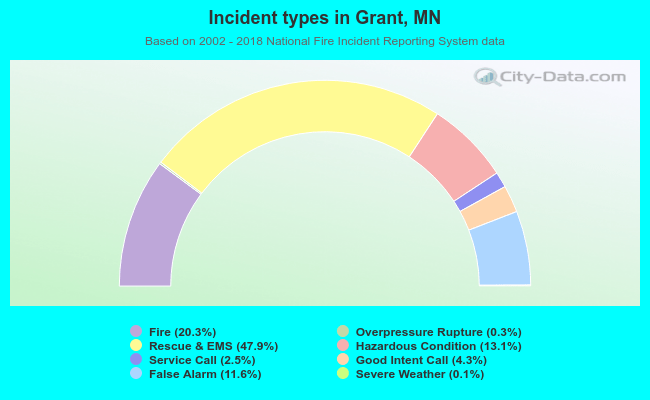 Incident types in Grant, MN