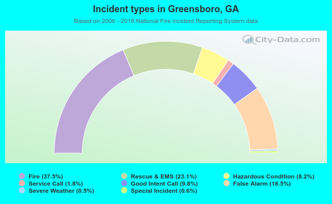 Incident types in Greensboro, GA