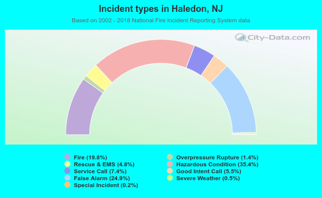 Incident types in Haledon, NJ