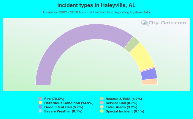 Incident types in Haleyville, AL
