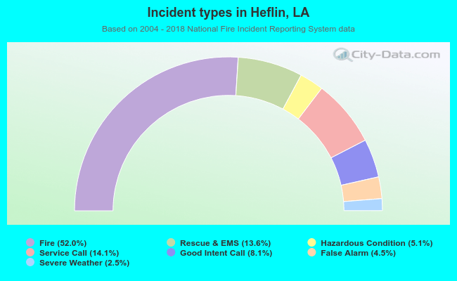 Incident types in Heflin, LA